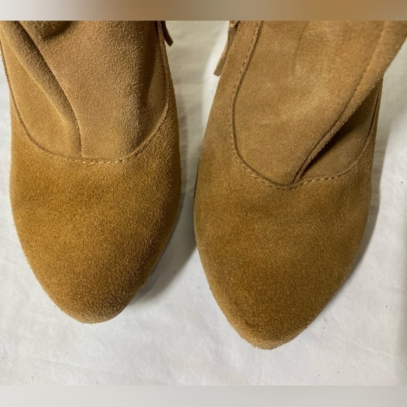 MOJO Moxy Tan Suede Tall Boots 8 - Picture 3 of 10
